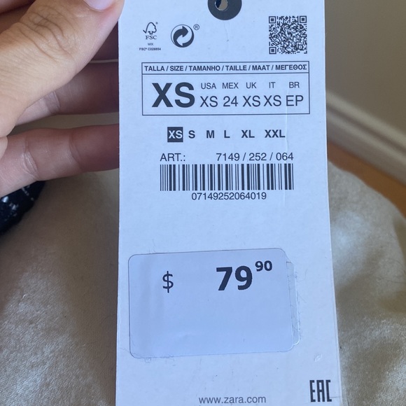 ZARA - WIDE LEG TROUSERS WITH A TEXTURED WEAVE - Picture 3 of 3